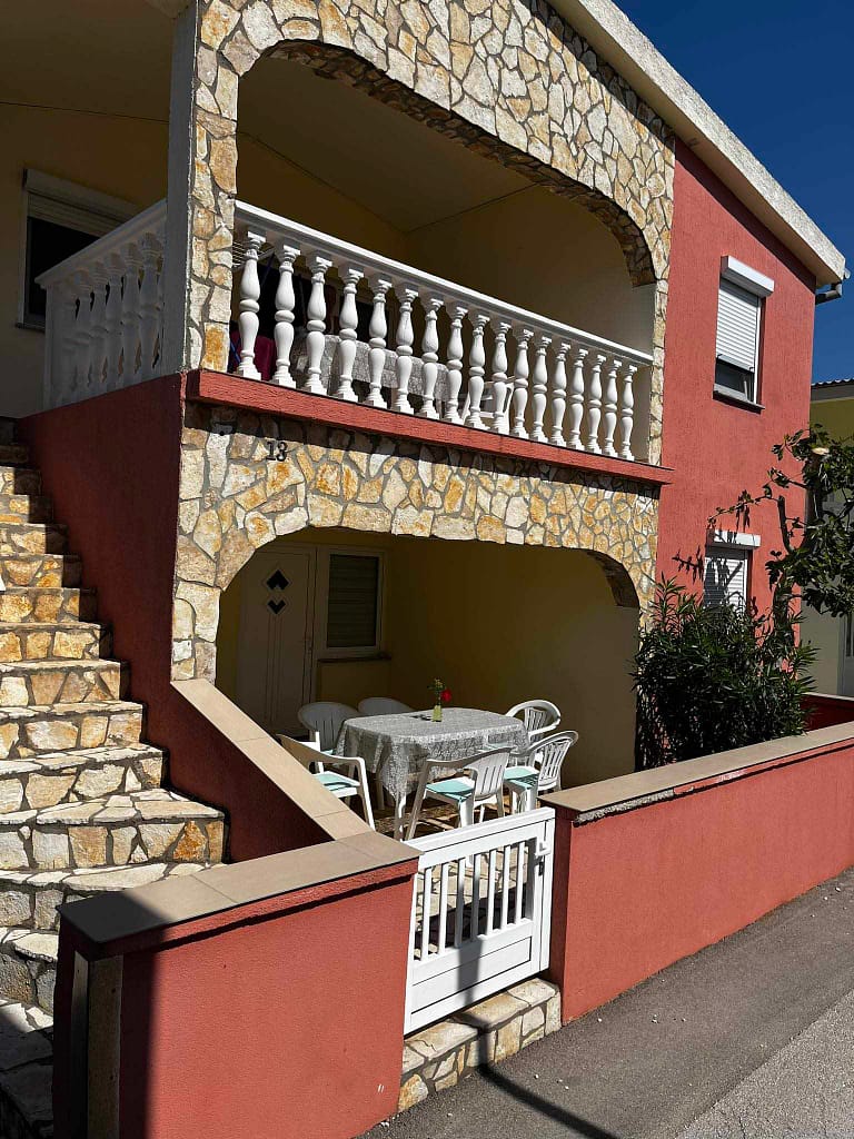 Dénár Apartmanok - Vir - Croatia - Horvátország Földszinti terasz